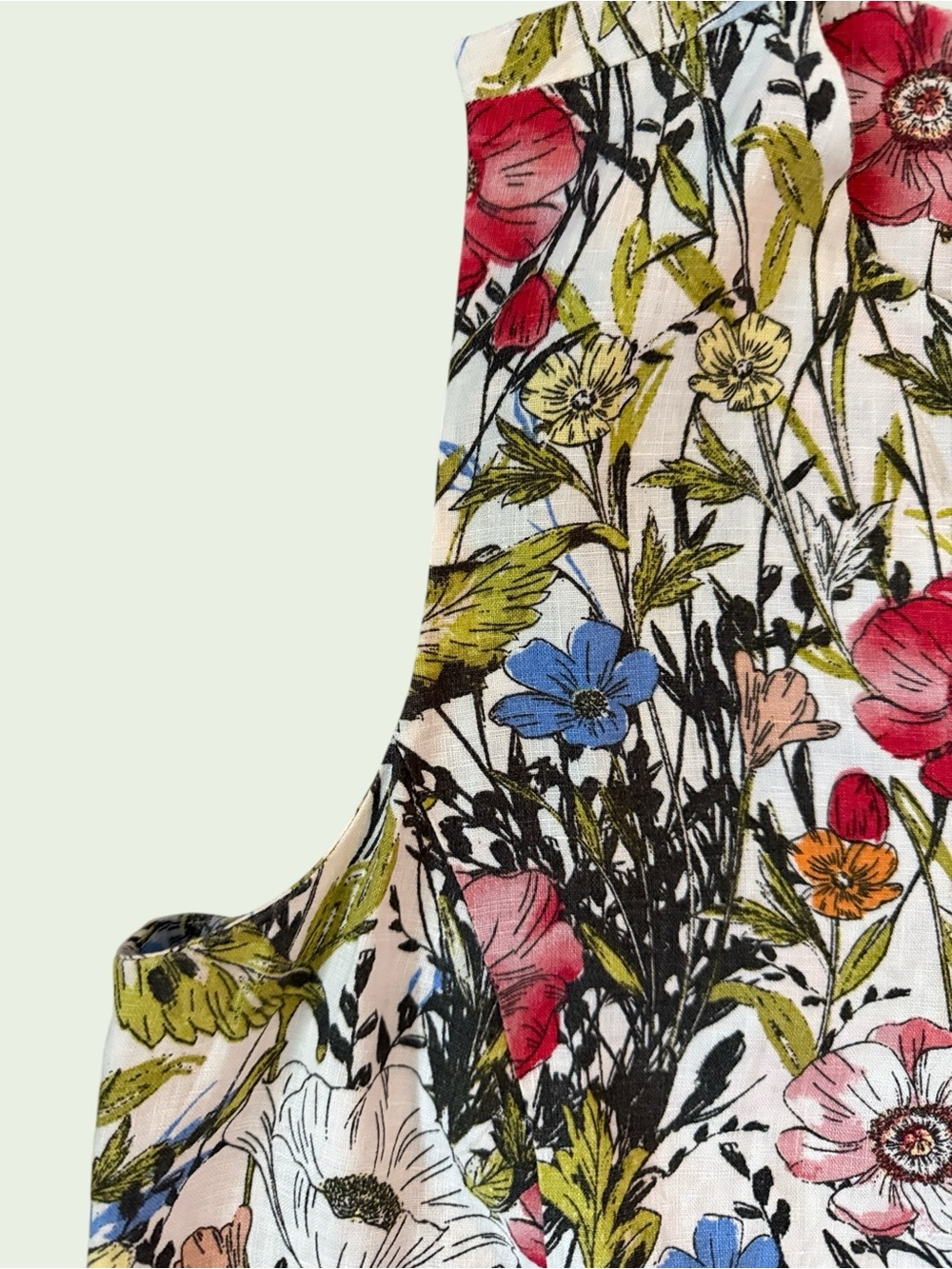 J. Jill “Love Linen” Sleeveless Floral Shift Classic! - Picture 11 of 11